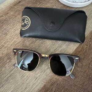 Ray-Ban club master Classic Black and Gold Sunglasses